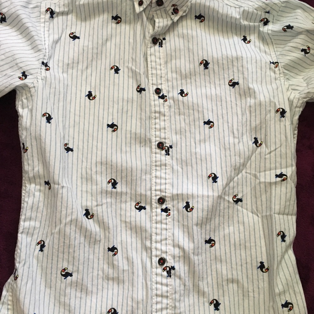 Stars & Stripes Men's Toucan Button Down